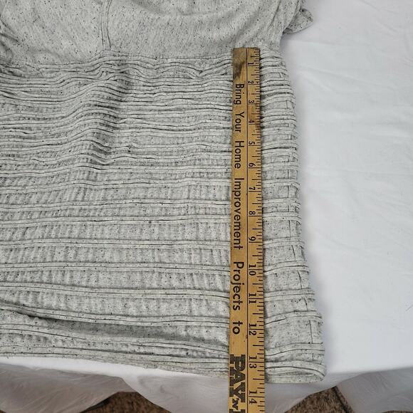 Max Studio Womens Gray V Neck Dolman Sleeve Stretch One Piece Mini Dress Size S - Picture 9 of 9